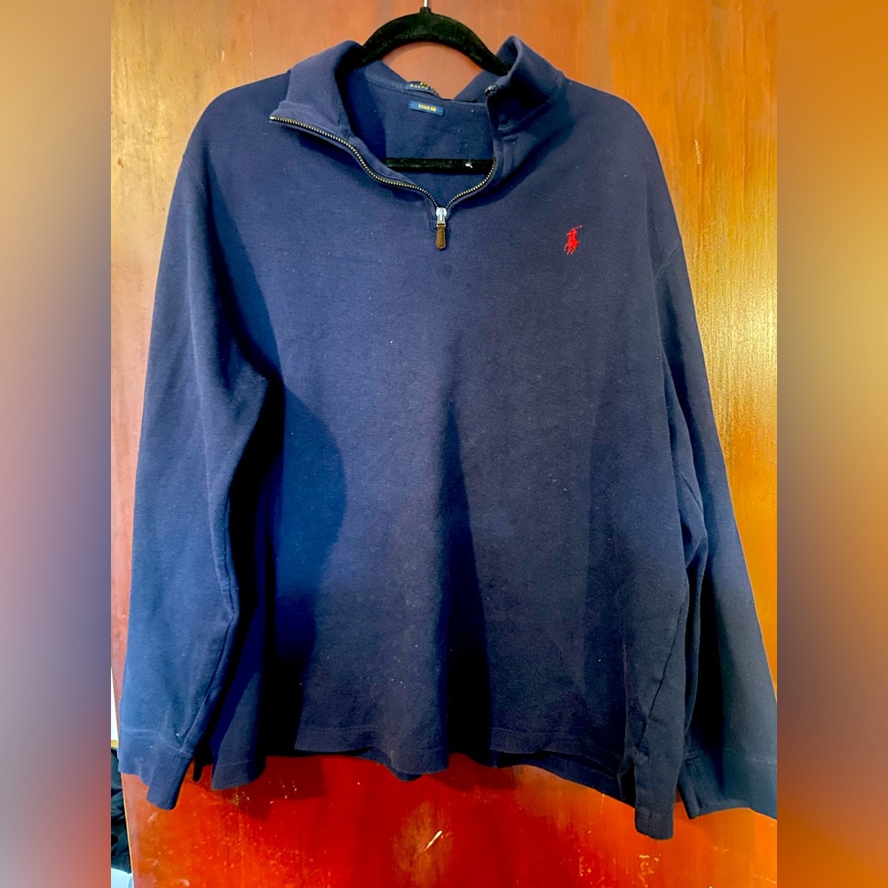 Polo Ralph Lauren Quarter-Zip Pullover in Navy